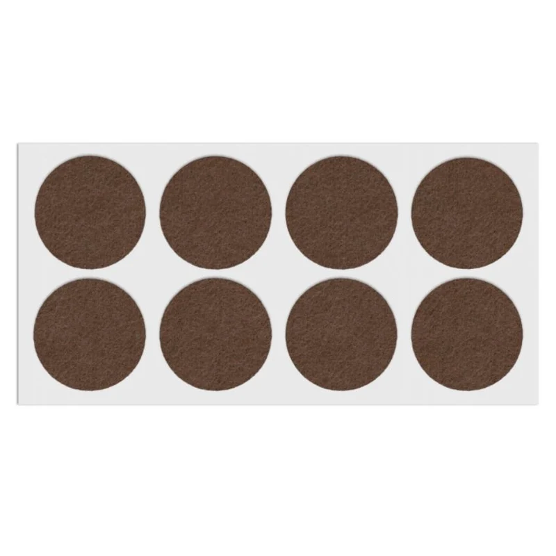 Selbstklebendes Filzpad Ø50mm Braun