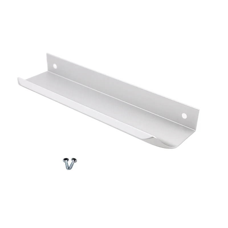 Griffleiste Kantengriff Rund 128mm (148mm Gesamtlänge) - Aluminium