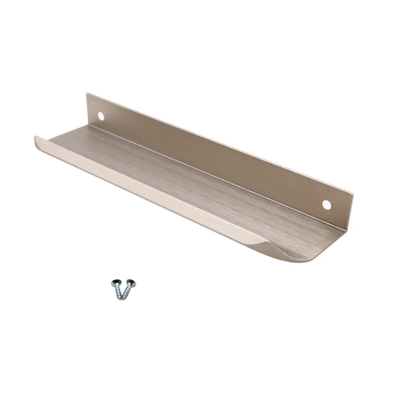 Griffleiste Kantengriff Rund 128mm (148mm Gesamtlänge) - Gebürsteter Edelstahl