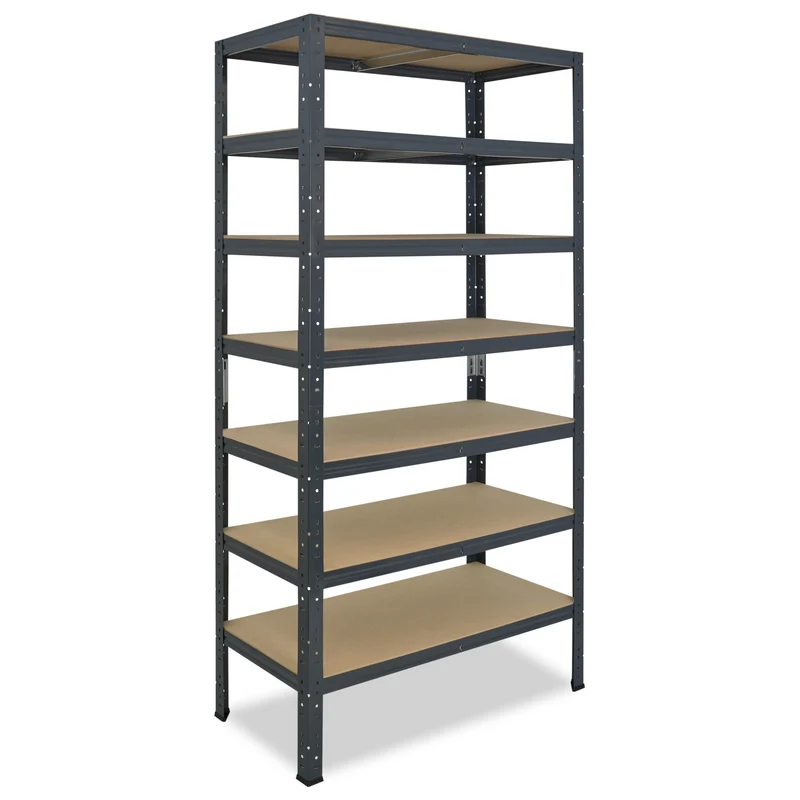 shelfplaza HOME Schwerlastregal 200x90x23 cm anthrazit mit 7 Böden