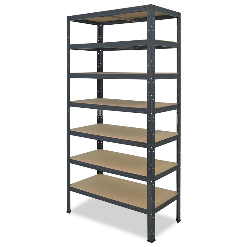 shelfplaza HOME Schwerlastregal 200x90x23 cm anthrazit mit 7 Böden