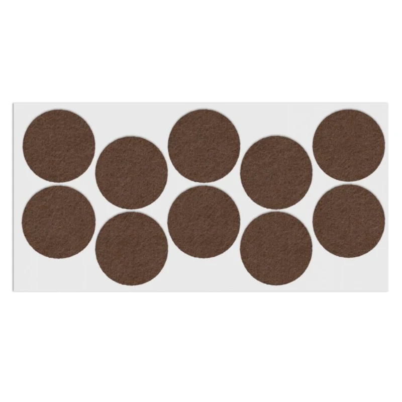 Selbstklebendes Filzpad Ø45mm Braun