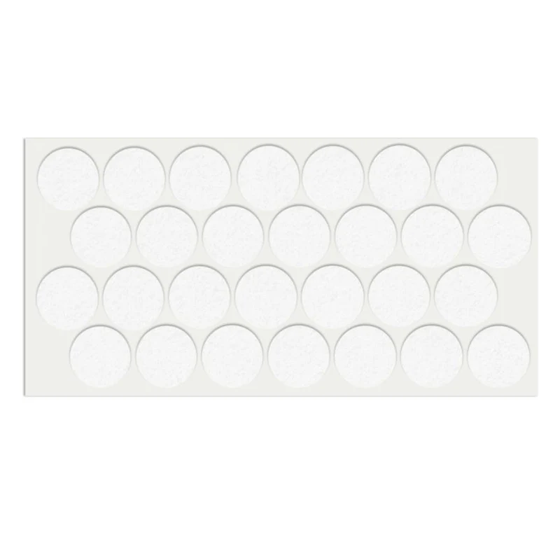 Selbstklebendes Filzpad Ø28mm Weiß