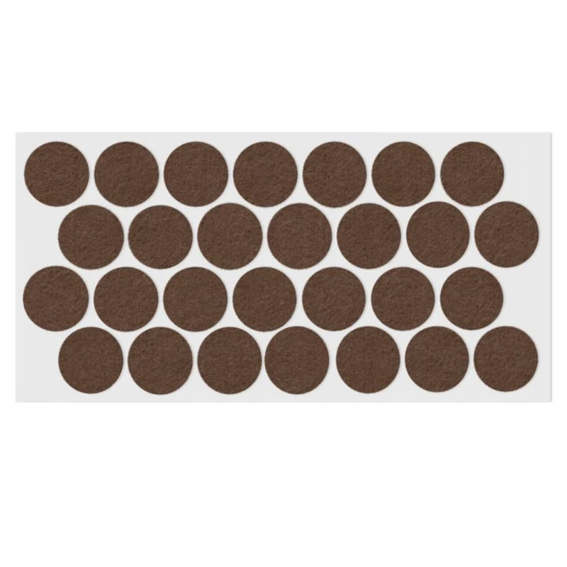 Selbstklebendes Filzpad Ø28mm Braun