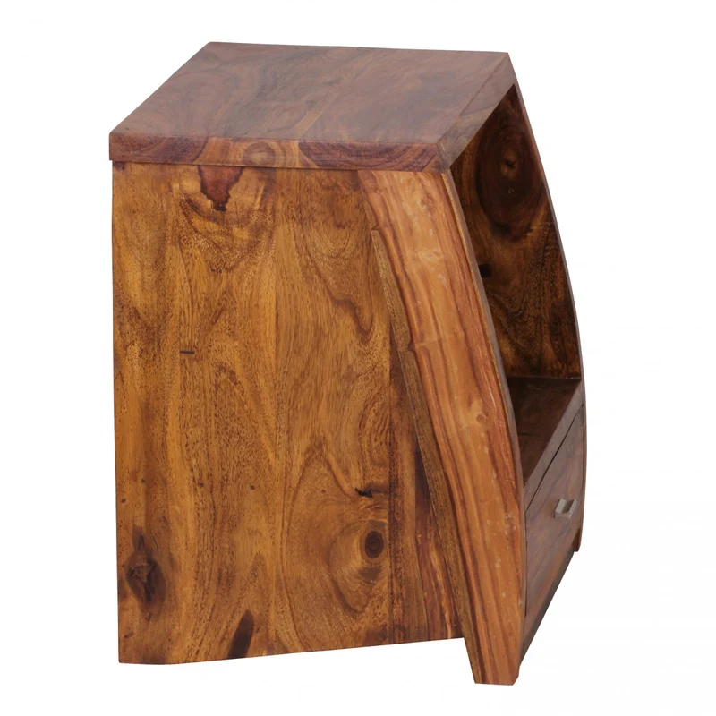 Nachttisch – Massivholz, Schublade & Ablage, Landhausstil