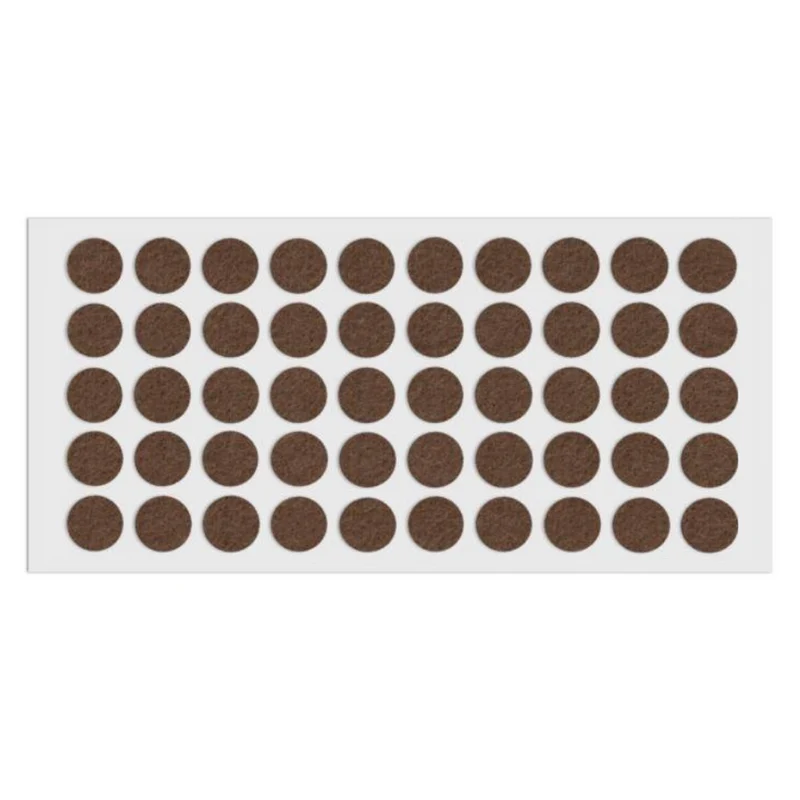 Selbstklebendes Filzpad Ø18mm Braun