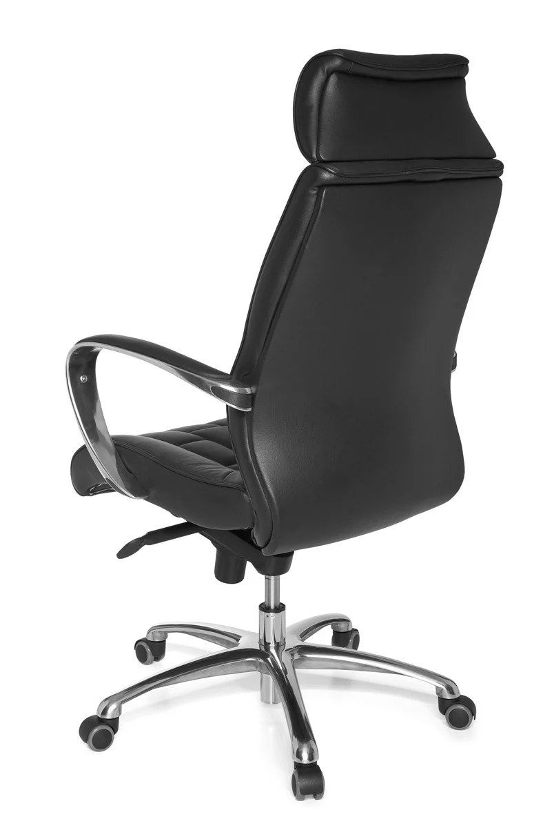 Chefsessel Echtleder mit Multiblockmechanik und Lendenstütze Belastbar bis 120 kg