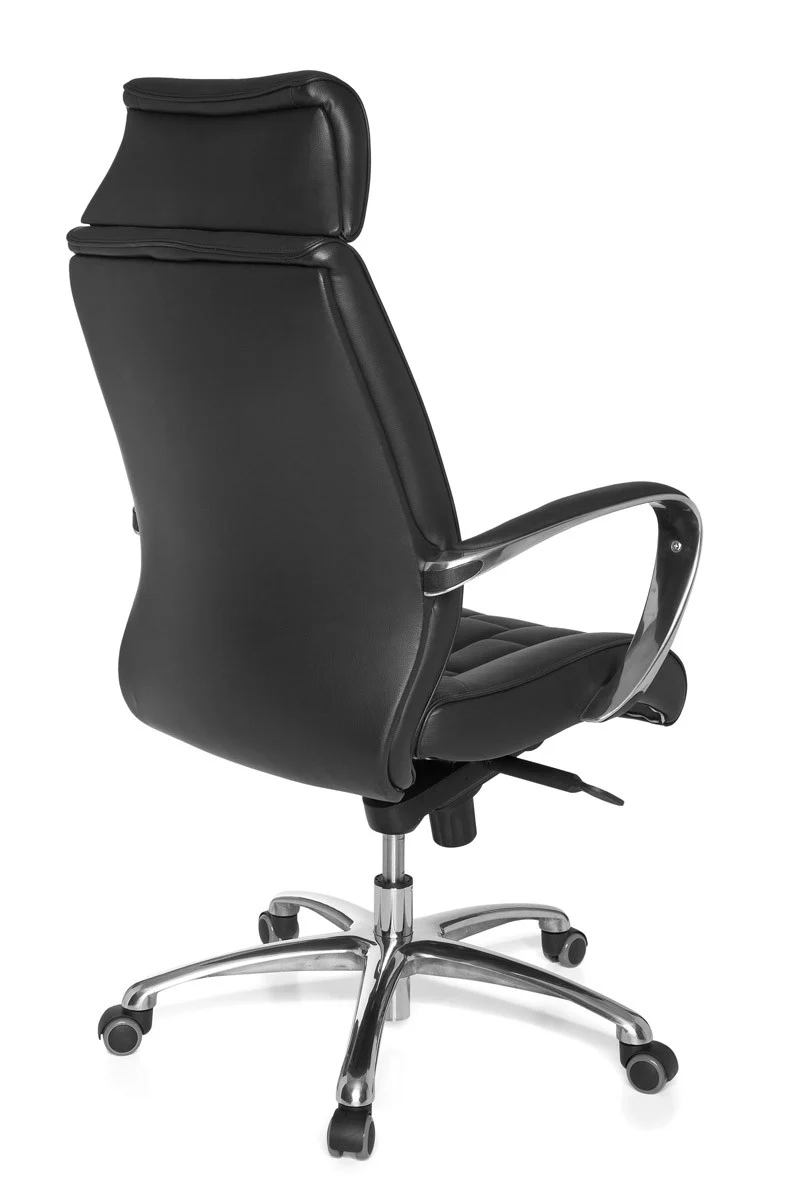 Chefsessel Echtleder mit Multiblockmechanik und Lendenstütze Belastbar bis 120 kg
