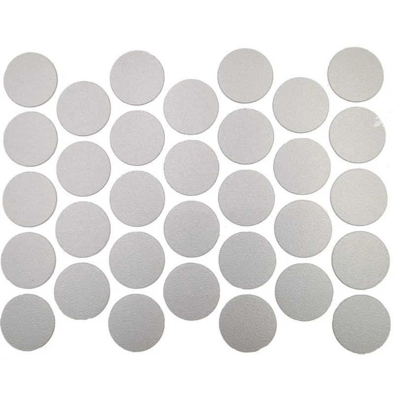 Schraubabdeckkappen Selbstklebend - Metallic Grau 18mm