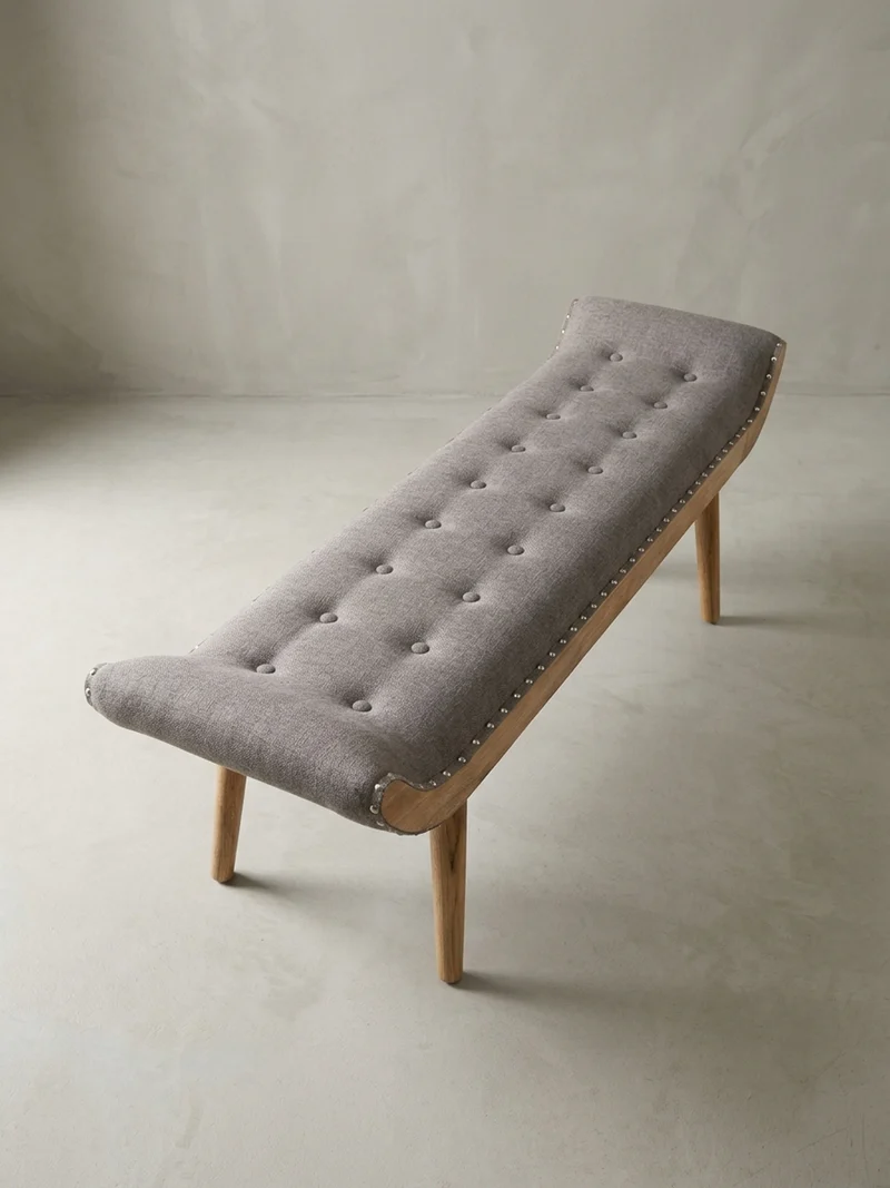 Sitzbank Massivholz Chesterfield Muster