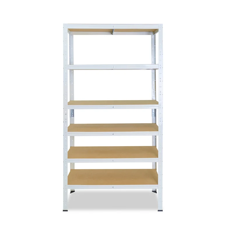 shelfplaza HOME Schwerlastregal 155x60x40 cm weiß mit 6 Böden