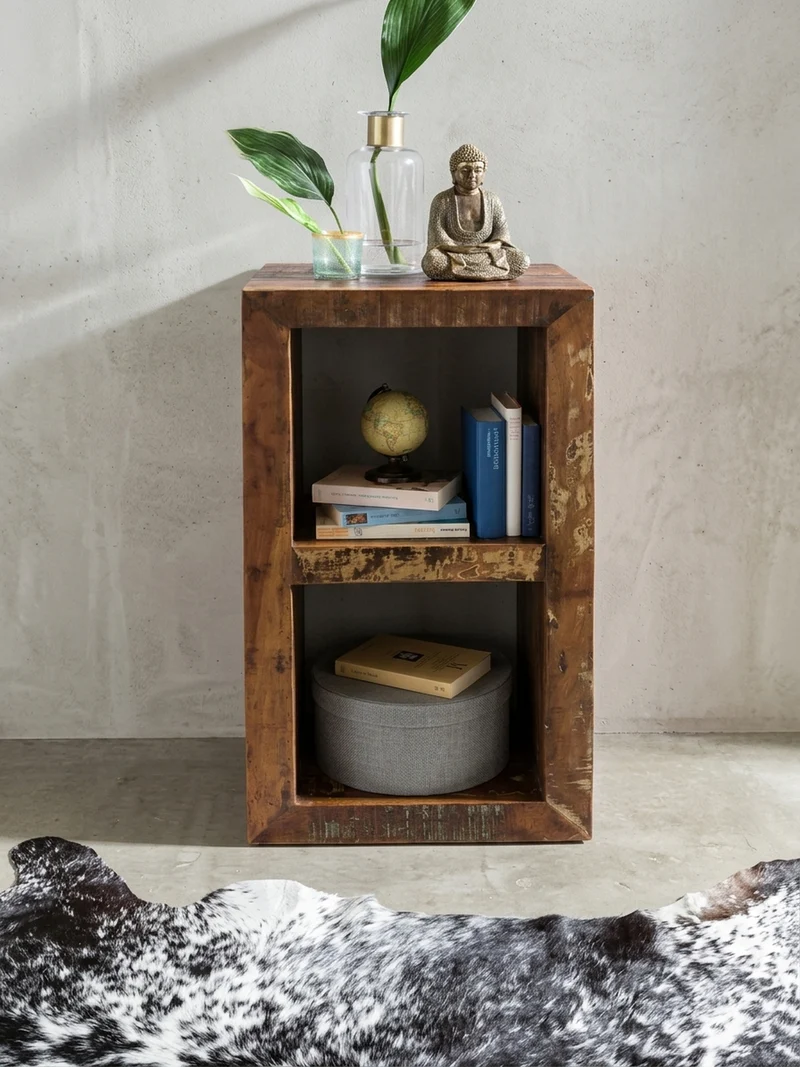 Regal Massivholz Mango Cubeform Vintage