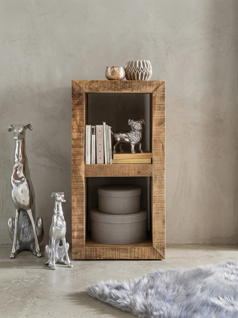 Regal Massivholz Mango Cubeform Vintage