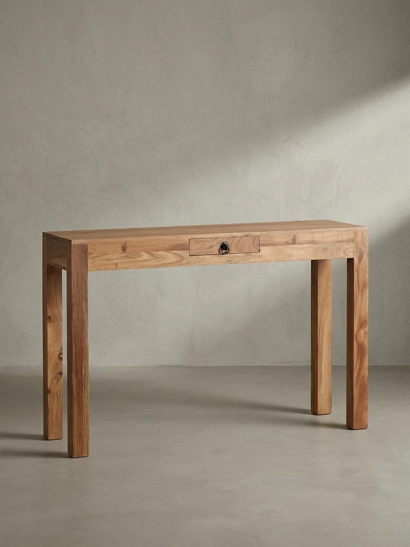 Konsolentisch Akazienholz Schublade Landhausstil