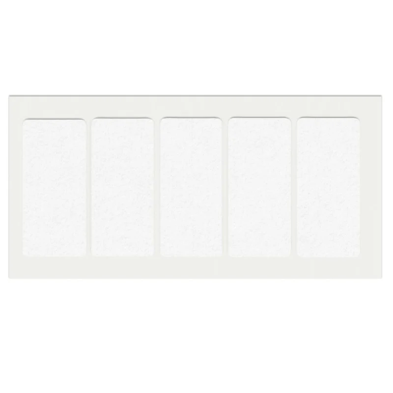 Selbstklebendes Filzpad 40x90mm Weiß