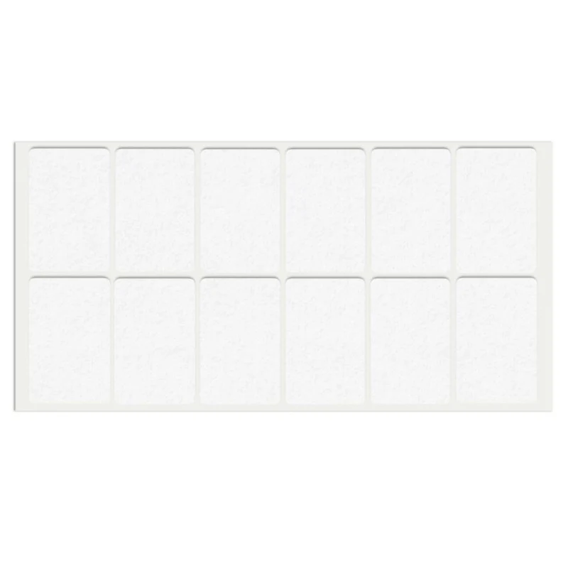 Selbstklebendes Filzpad 35x55mm Weiß