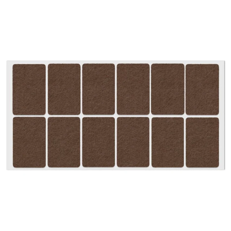 Selbstklebendes Filzpad 35x55mm Braun