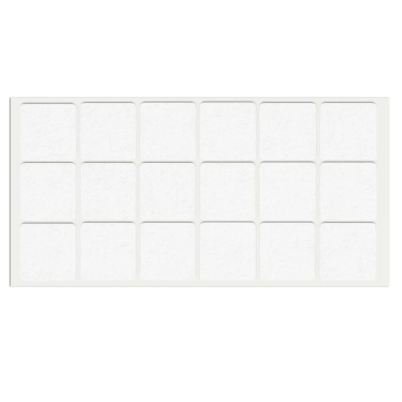 Selbstklebendes Filzpad 35x35mm Weiß