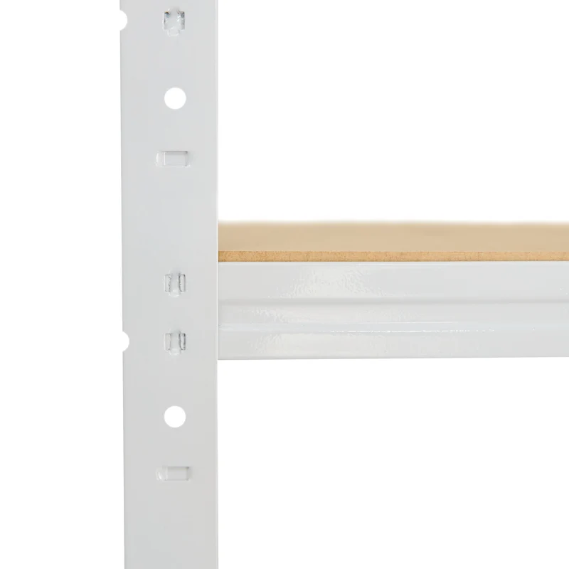 shelfplaza HOME Werkbank Regal 190x100x60 cm mit 6 Böden weiß