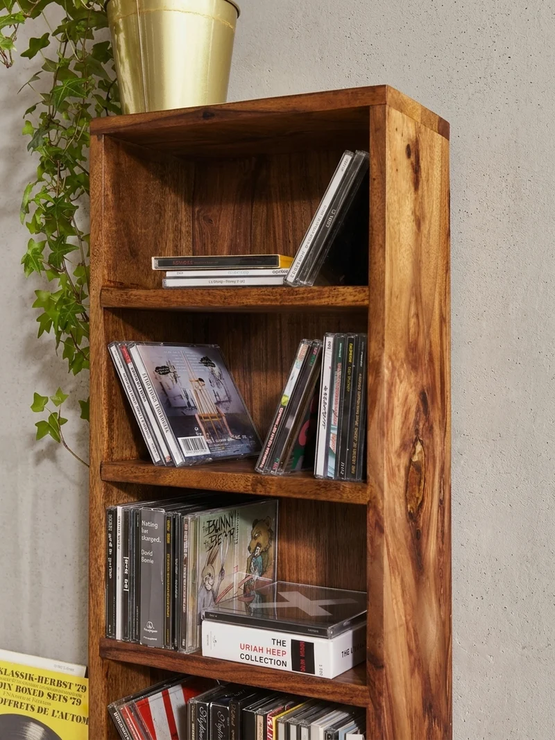 CD-Regal Massivholz Pflegeleicht 90cm