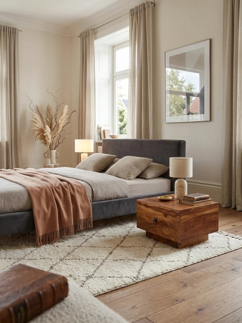 Nachttisch Massivholz Schublade Landhausstil Handgefertigt