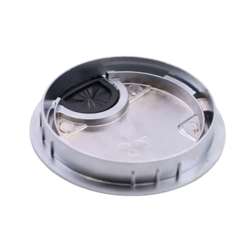 Metall-Kabeldurchführung mit Gummiloch - Silber Ø60mm