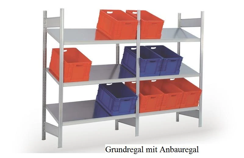 Schrägbodenregal zum erweitern HxT 200x60 cm Fachlast 150 kg