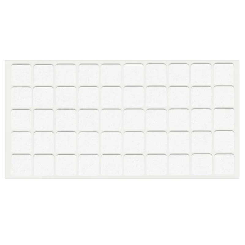Selbstklebendes Filzpad 20x20mm Weiß