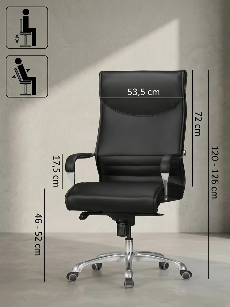 Chefsessel XXL Kunstleder ergonomisch höhenverstellbar bis 150 kg