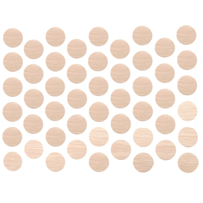 Schraubabdeckkappen Selbstklebend - Milk Oak 14mm