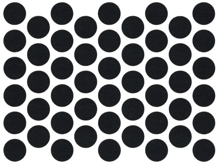 Schraubabdeckkappen Selbstklebend - Schwarz 14mm