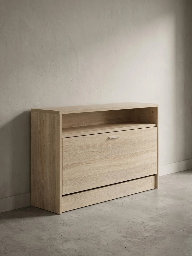 Schuhkipper aus Holz mit Ablage und 1 Fach