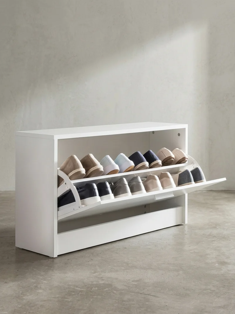 Schuhkipper aus Holz mit Ablage und 1 Fach