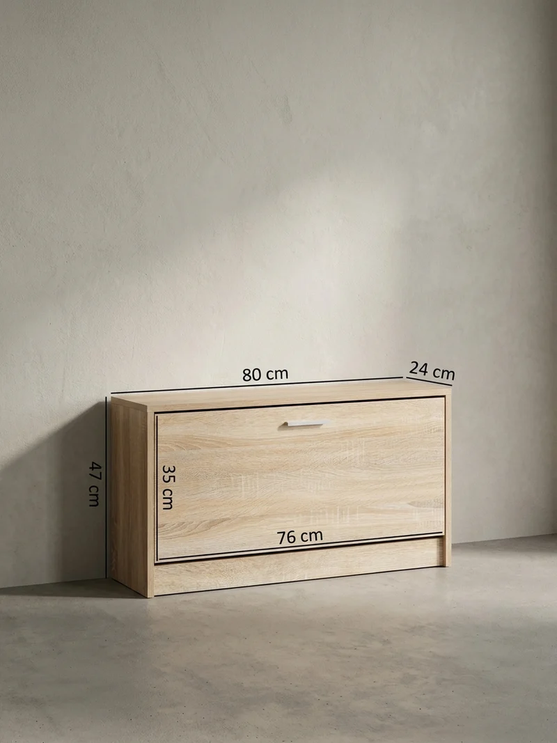 Schuhkipper aus Holz mit Ablage und 1 Fach