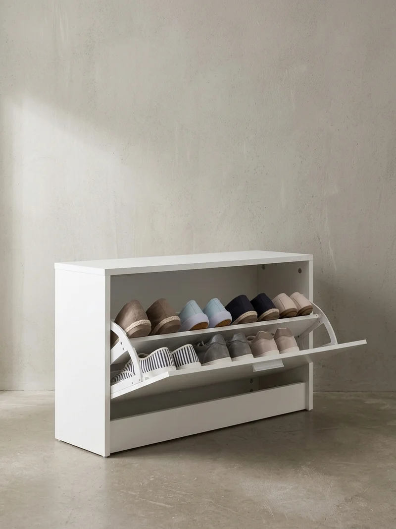 Schuhkipper aus Holz mit Ablage und 1 Fach
