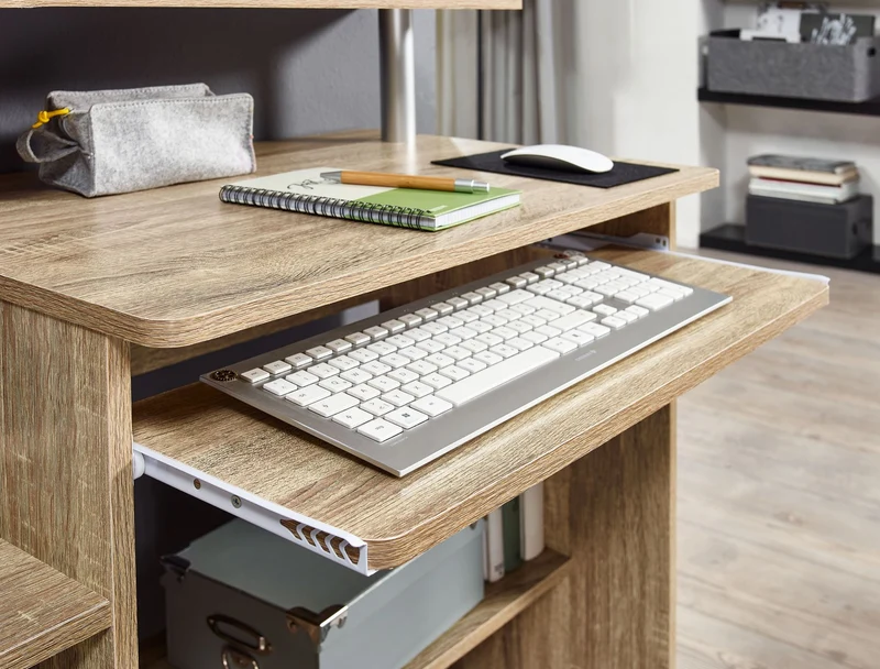 Schreibtisch Computertisch ELBTRAUM Tastaturauszug