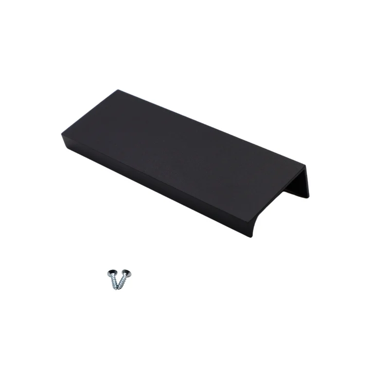 Griffleiste Kantengriff 96mm (116mm Gesamtlänge) - Schwarz