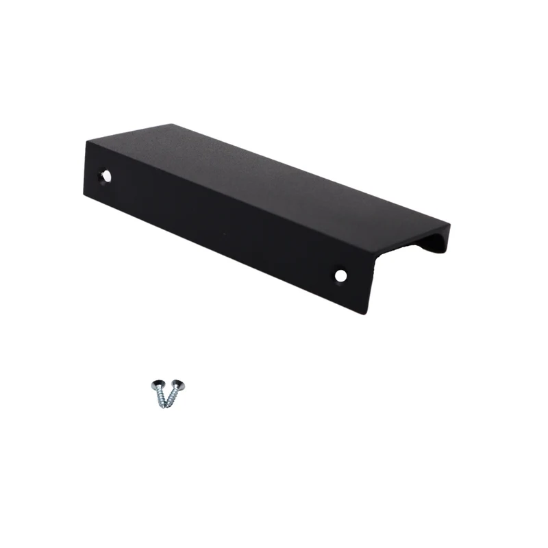 Griffleiste Kantengriff 96mm (116mm Gesamtlänge) - Schwarz
