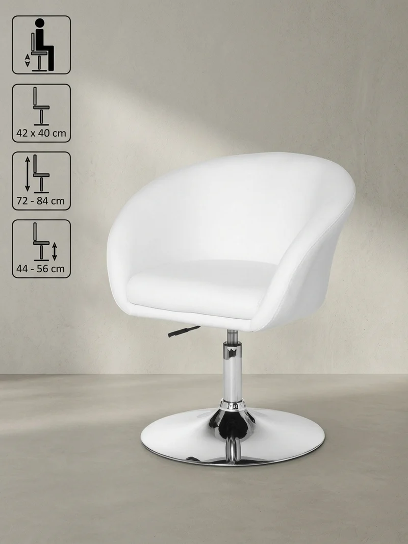 Loungesessel verstellbare Sitzhöhe mit Trompetenfuß Retro