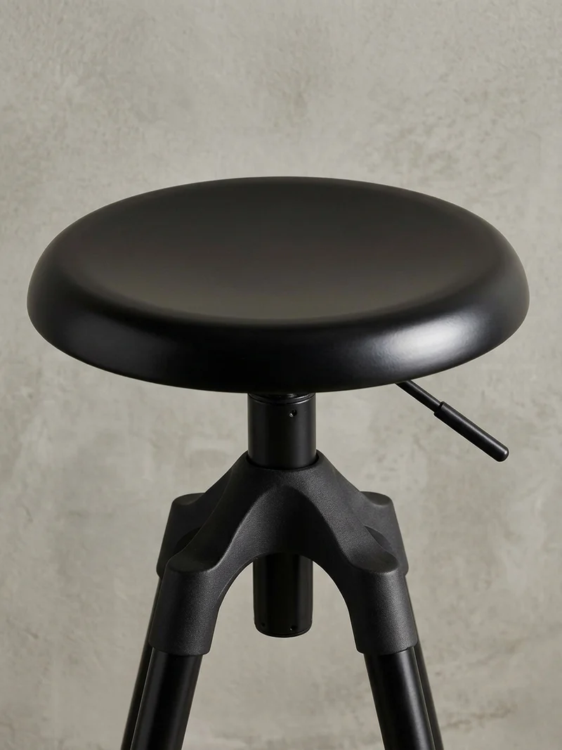Barhocker Industrial Höhenverstellbar Drehbar Goldfarben