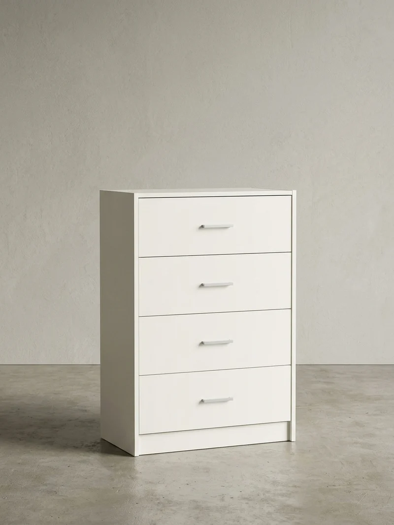 Sideboard – Hochglanz, 4 Schubladen, modern, vielseitig