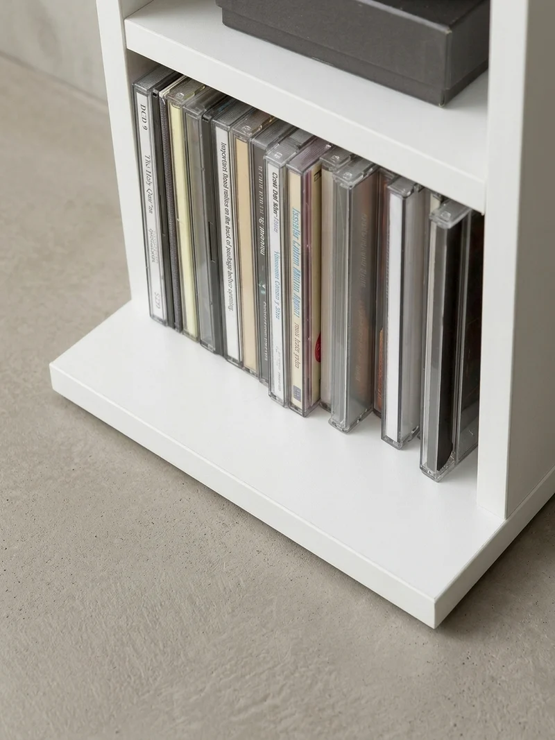 CD-Regal – Holz, 6 Fächer, modern