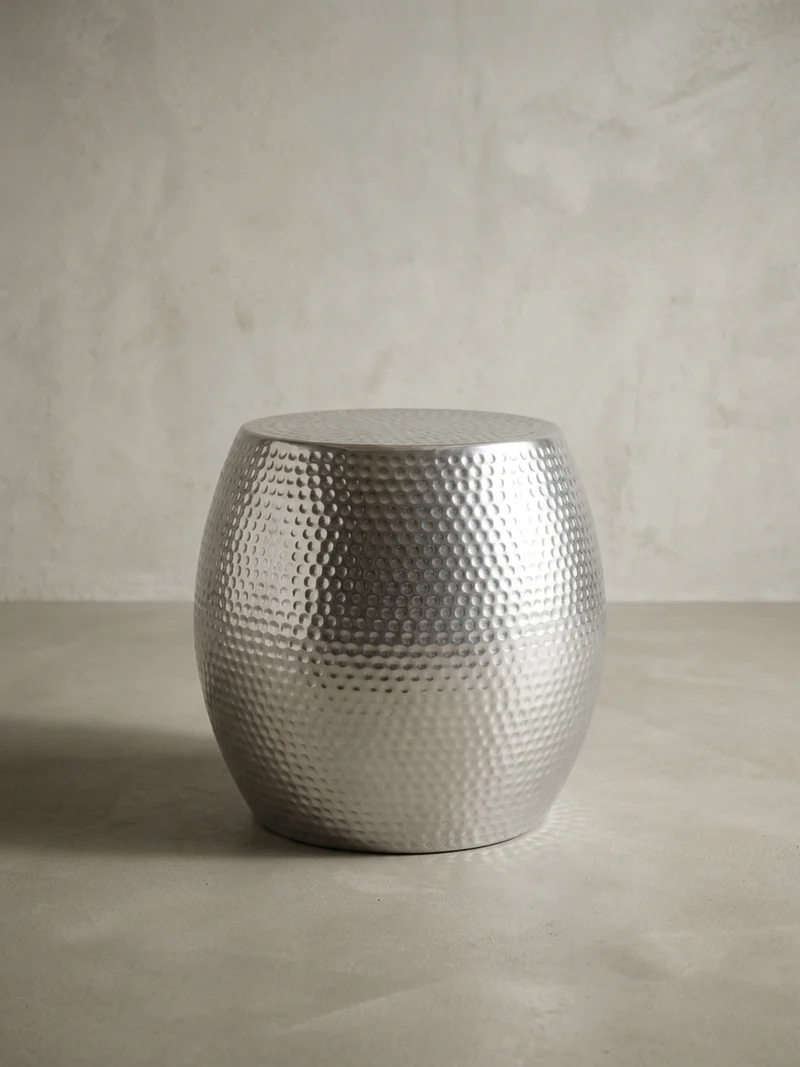 Beistelltisch Aluminium Hammerschlag