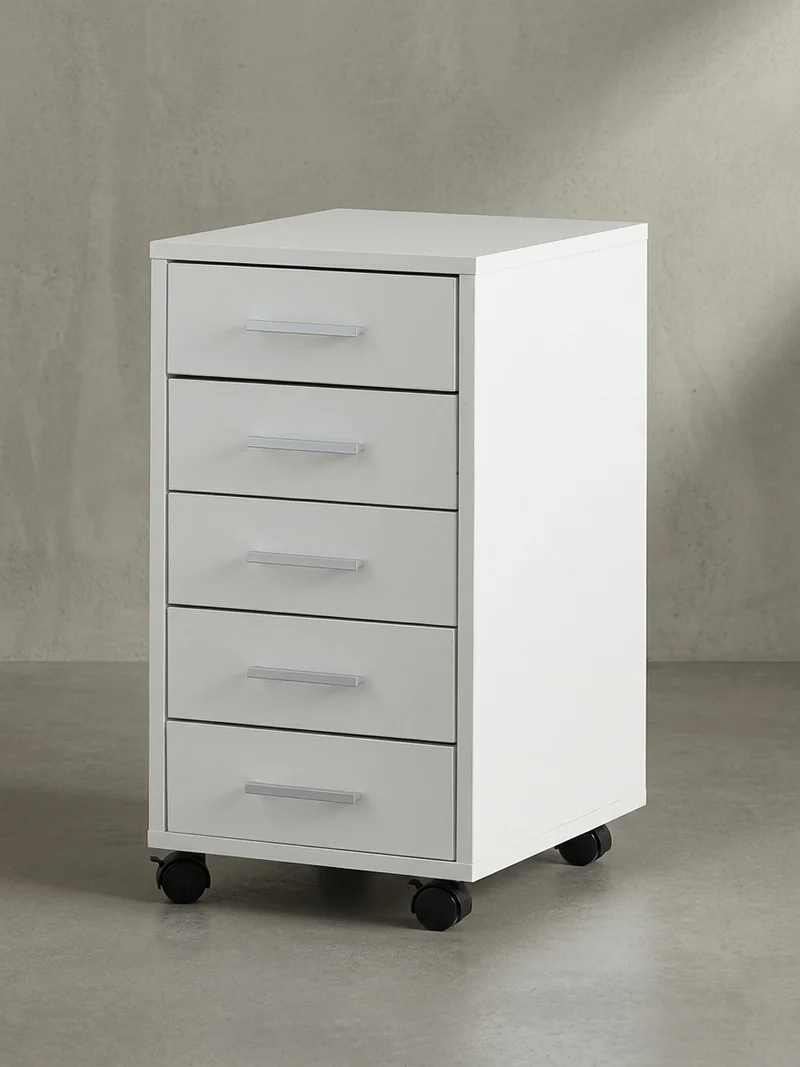 Schubladenschrank Holz 5 Schubladen Mit Rollen