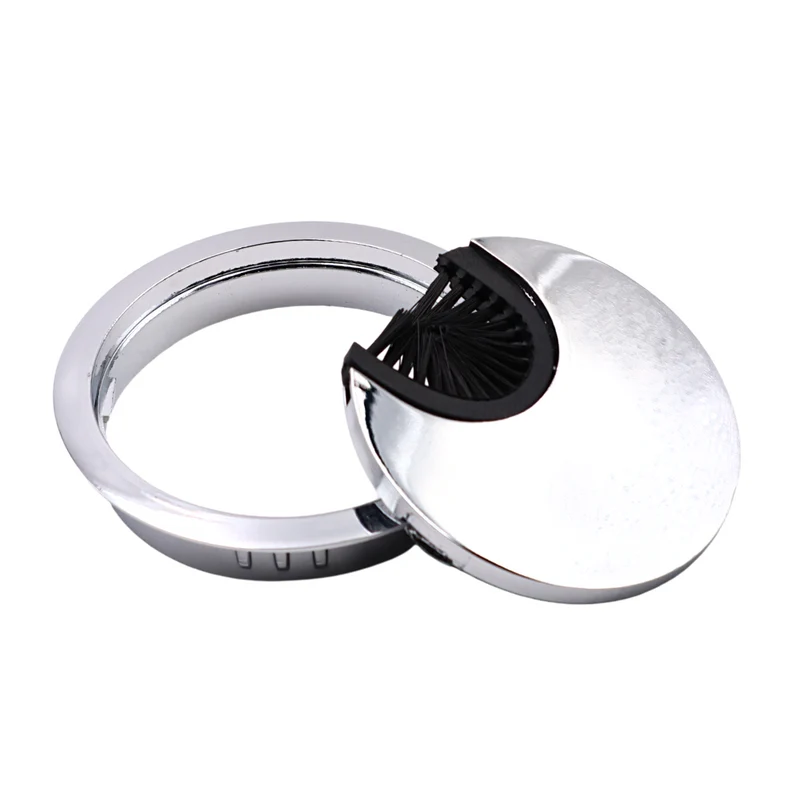 Metall Kabeldurchführung 60mm, Chrom