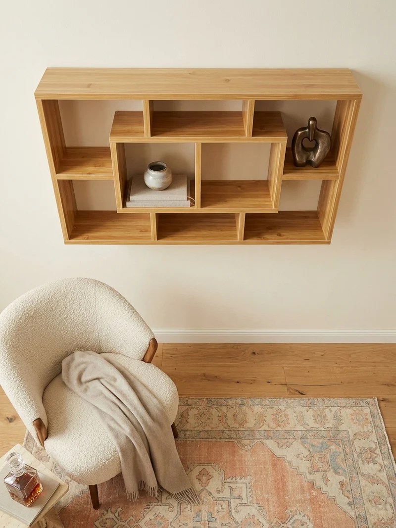 Wandregal MDF Melaminbeschichtet Modern