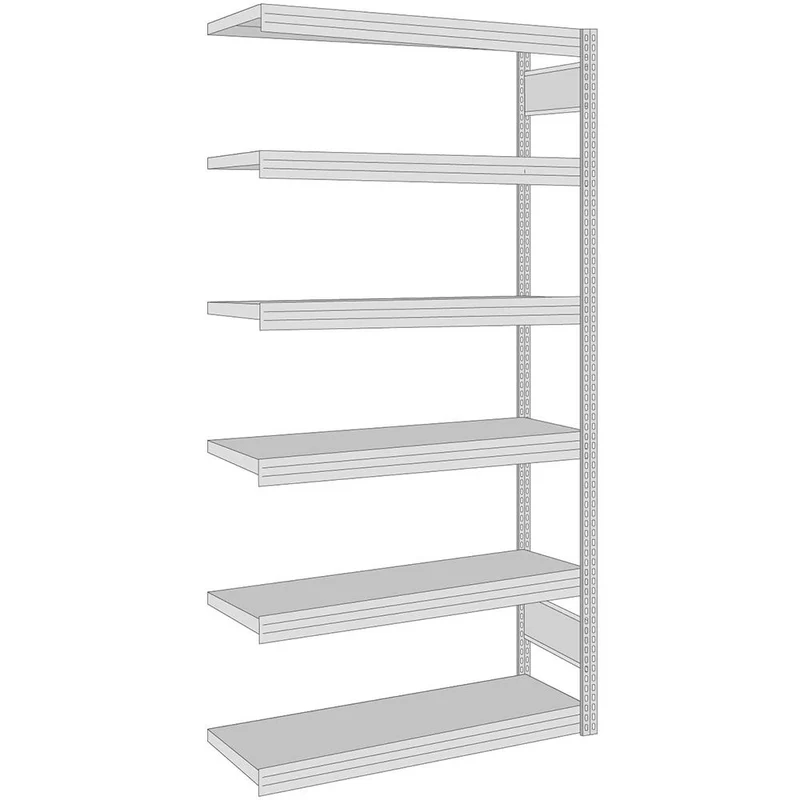 Eurokasten-Anbauregal 207x87x60 cm Fachlast 350 kg Feldlast 3.000 kg