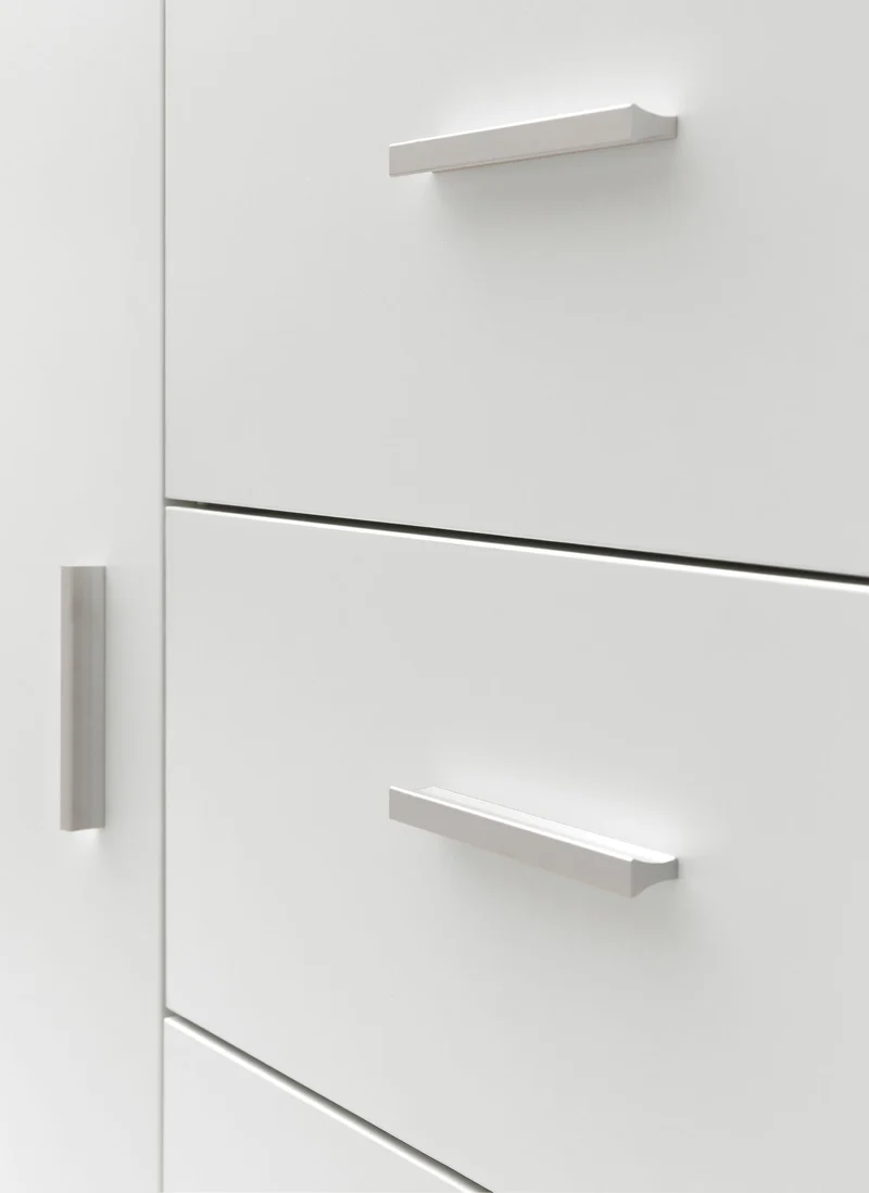 Badschrank Weiß 60x65,5x33 cm mit großem Stauraum in matter Ausführung