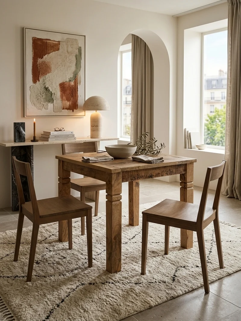 Esstisch Massivholz Quadratisch Landhausstil