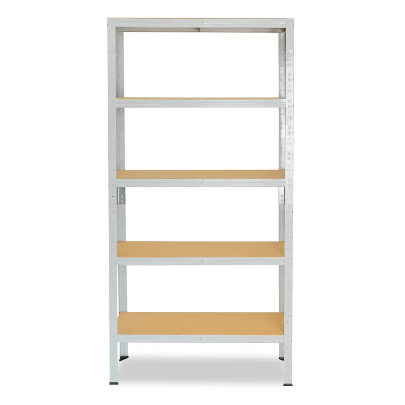 shelfplaza OFFICE Schwerlastregal 180x75x30 cm lichtgrau mit 5 Böden